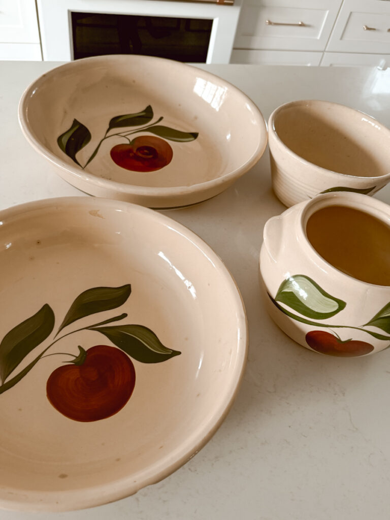 A Small Antique Haul Watt Apple Pottery Deb And Danelle