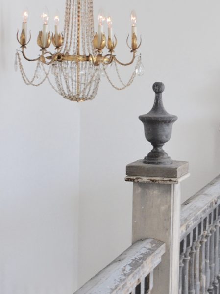 Stairway Landing Reveal chandelier finials