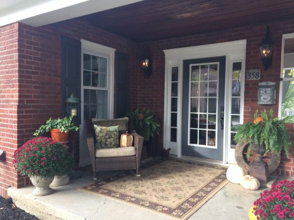 Front Porch - Decorated for Fall House on Winchester