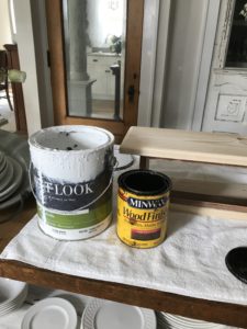 How to make new raw wood look old using paint and stain - House on Winchester