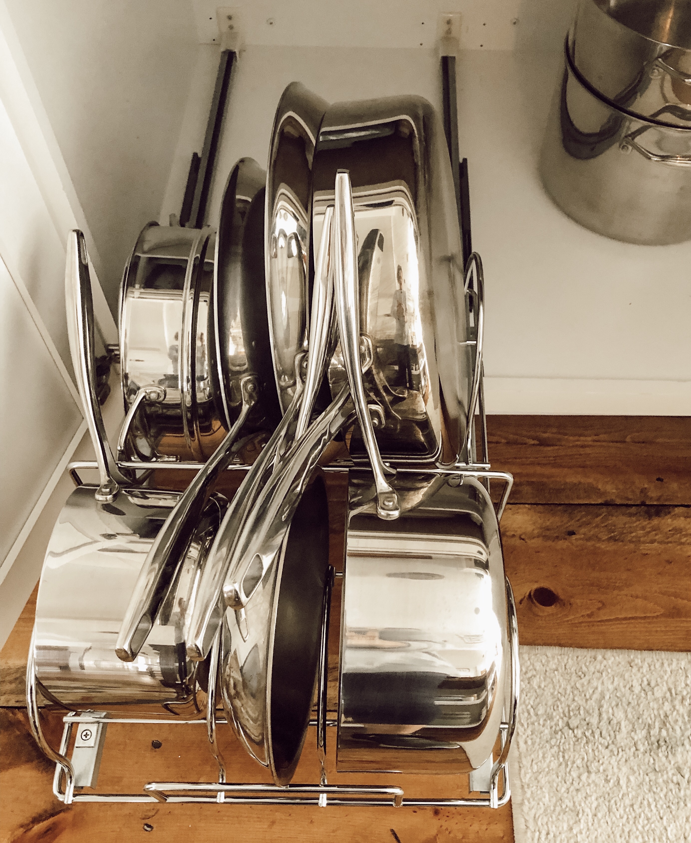 Kitchen Organization - Pots and Pans Pull out drawer - House on Winchester