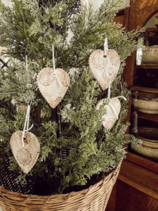 Clay Heart Ornaments
