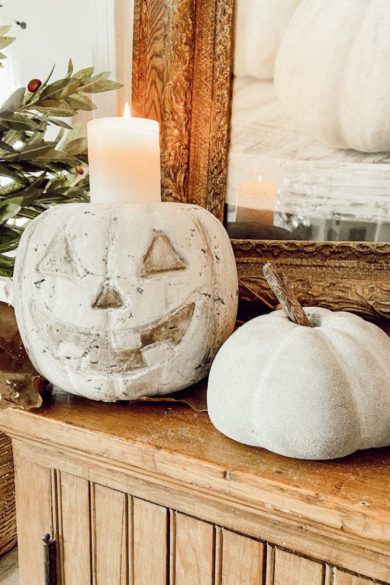 Fall DIY Pumpkin Project | How To Make Concrete Pumpkins