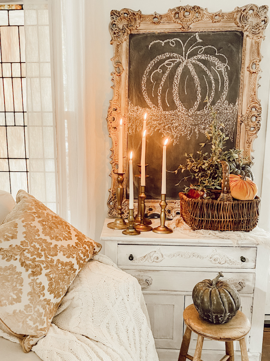 Pumpkin Fall Side Table