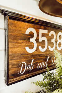 DIY Address Sign -Deb and Danelle