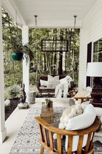 Our Cozy Front Porch Corner - Deb and Danelle