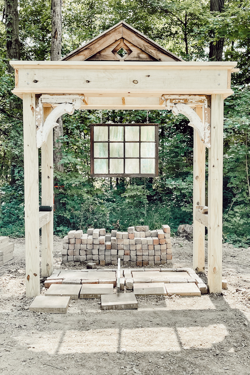 Pergola Swing Frame with Stained Glass - Deb and Danelle