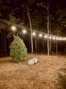 How to hang string lights outside - Deb and Danelle
