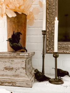 Fall Halloween Fireplace Mantel - Deb and Danelle