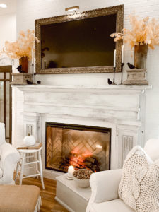 Fall Halloween Fireplace Mantel - Deb and Danelle