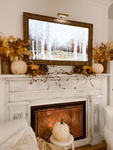 Fall or Thanksgiving Fireplace Mantel Ideal - Deb and Danelle