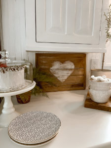 Neutral Heart Sign DIY for Valentine's Day - Deb and Danelle
