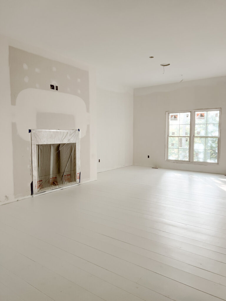 Our Pine Flooring is Painted Deb and Danelle