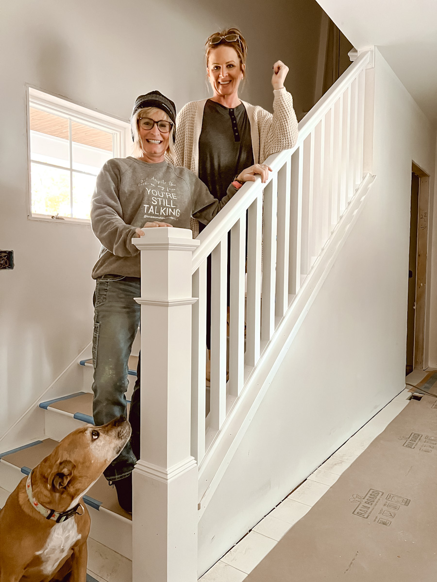 Back Stairway Railing - Deb and Danelle