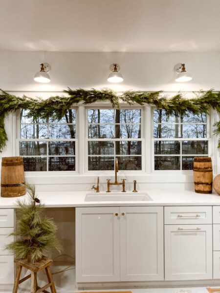 How to Hang Winter Garland - Damage Free - Deb and Danelle