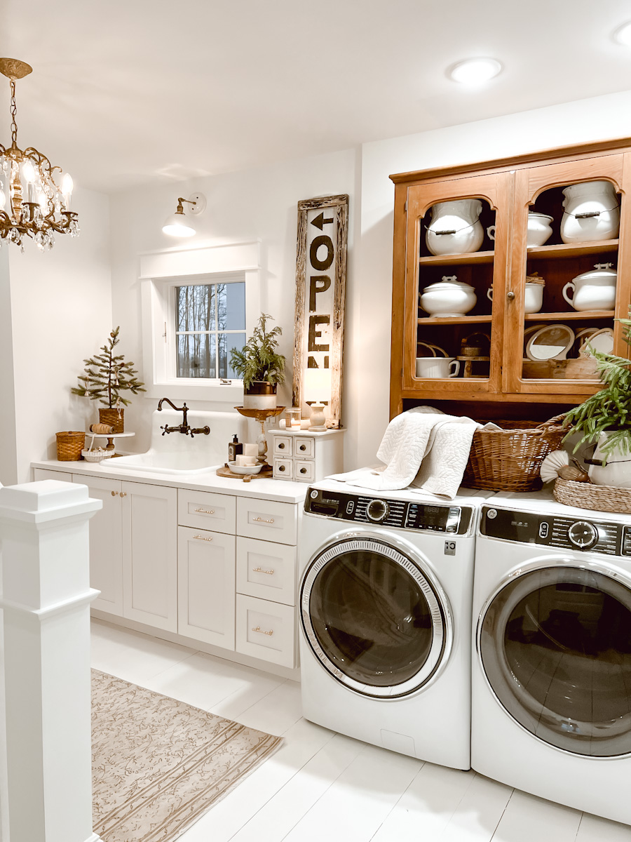 Cozy Winter Laundry Room - Deb and Danelle