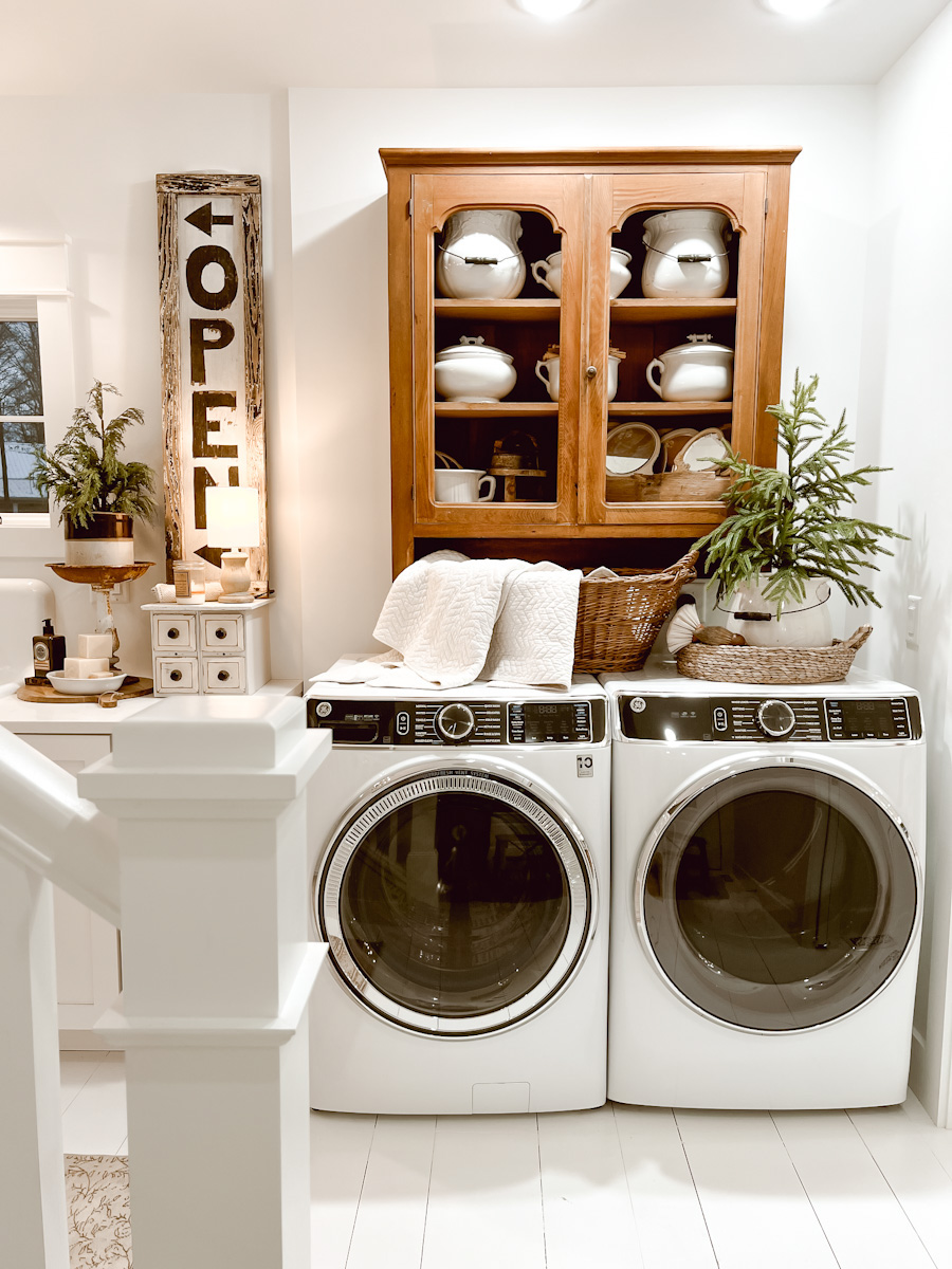 Cozy Winter Laundry Room - Deb and Danelle