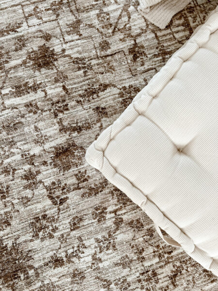 New Warm-Toned Rug for our Family Room - Deb and Danelle