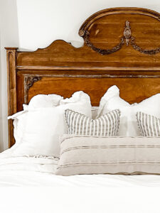 How to make a laminate headboard look like an antique
