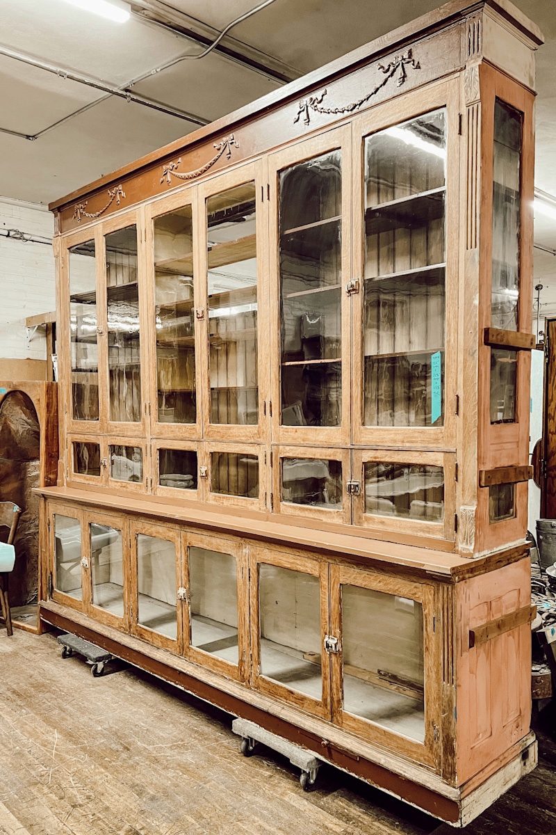 Massive Antique Oak Cabinet - Deb and Danelle