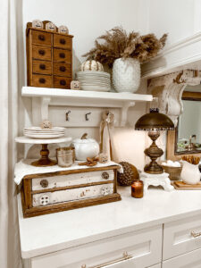 Styling Kitchen Shelves for Fall