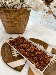 Sweet and Spicy Roasted Pecans - Super Bowl Recipe