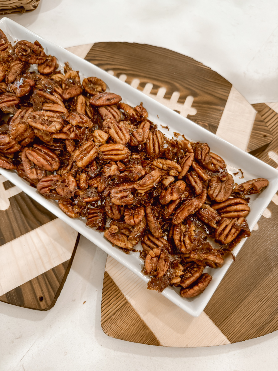 Sweet and Spicy Roasted Pecans - Super Bowl Recipe
