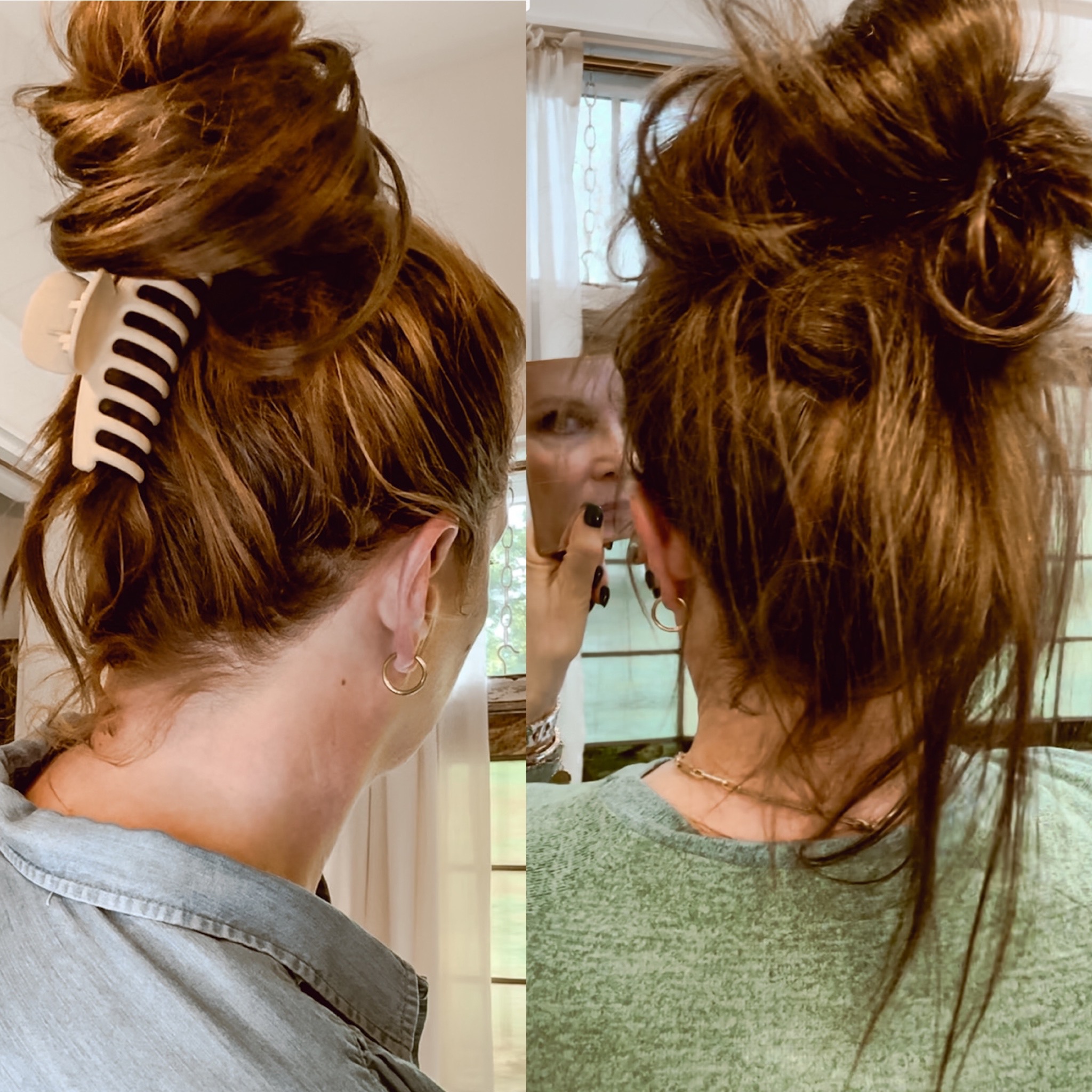 Fake ponytail hairstyle