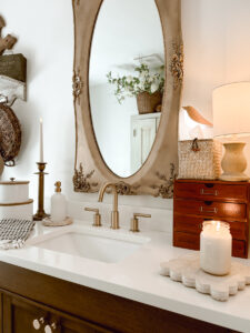 Bathroom Styling - Mixing Old Items with New