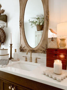 Bathroom Styling - Mixing Old Items with New