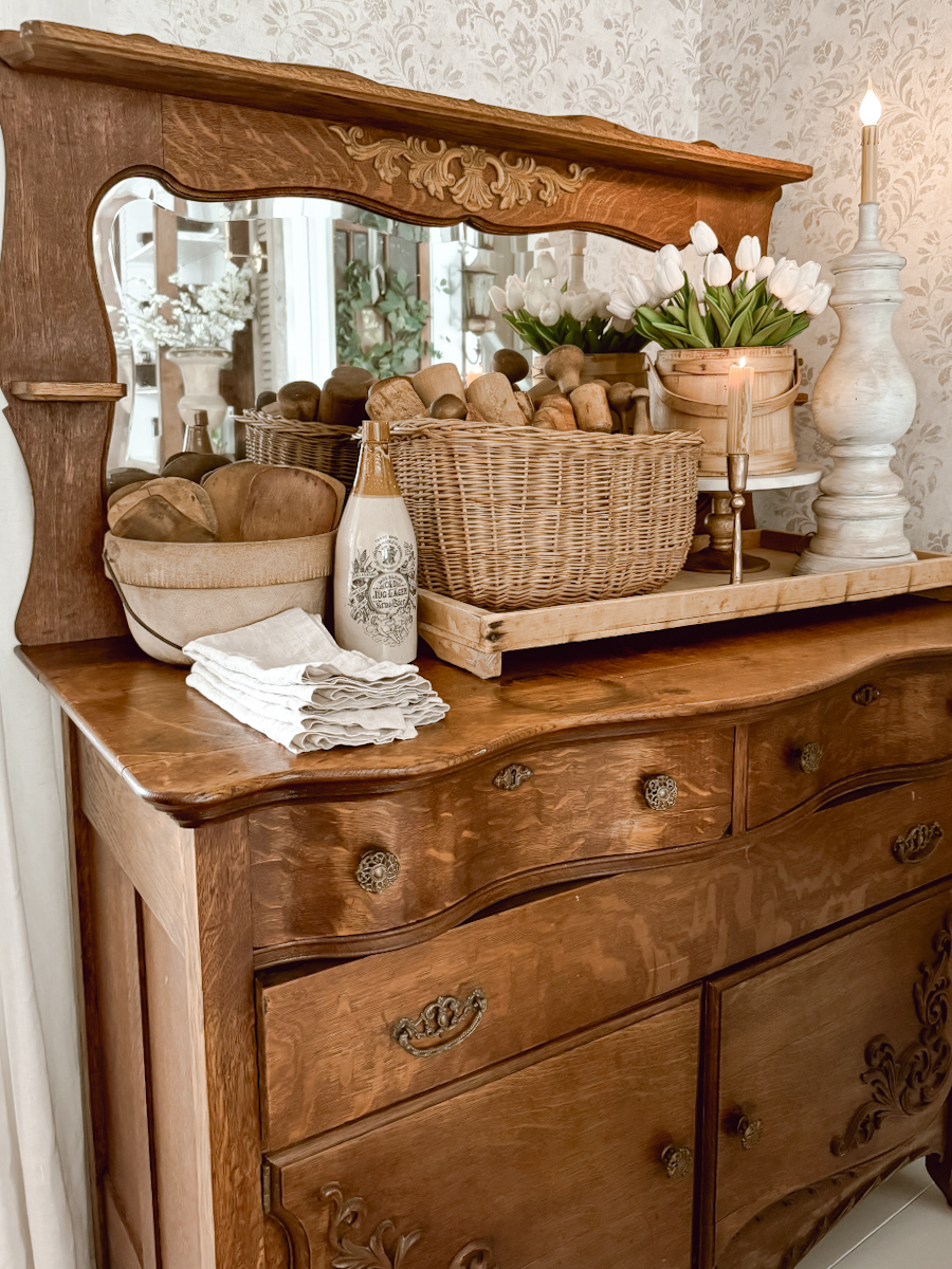 Vintage Layered Look - Antique buffet